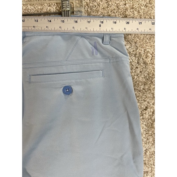 Johnnie O Golf Shorts Men 38 Blue Chino Outdoors Hike Camp Club Performance Surf - Picture 5 of 8